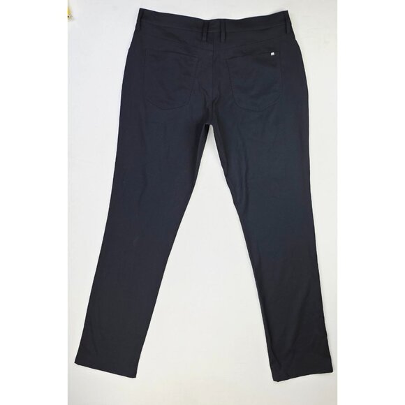 Travis Mathew Size 36X33 Mens Black Embroidered Pocket Logo Polyester Pants - Picture 1 of 10